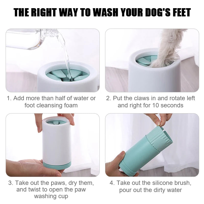 Premium Automatic Paw Washer Cup For Clean Paws by PawHaven