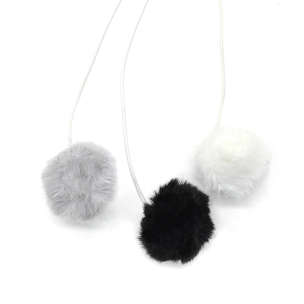 Hanging Furry Balls Cat House Toys Accessories Sisal Hang Ball Pet Toy Supplies by PawHaven