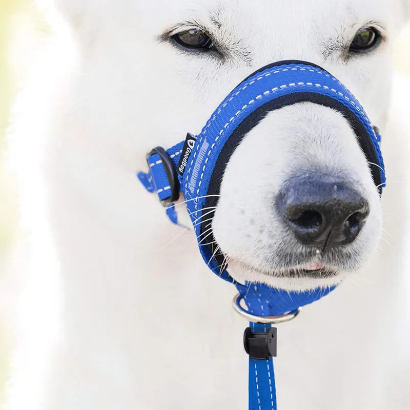 Premium Reflective Breathable Dog Muzzle For Bark Control by PawHaven