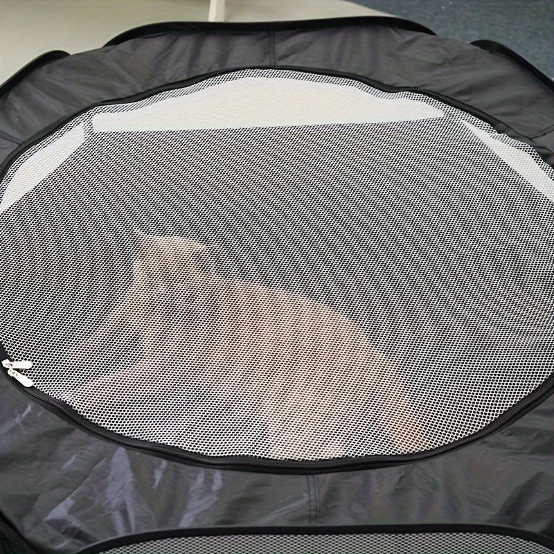 2-Piece Cat Tunnel & Play Mat Set - Foldable, Interactive Pet Toy ForCats And Dogs - Durable Polyester by PawHaven