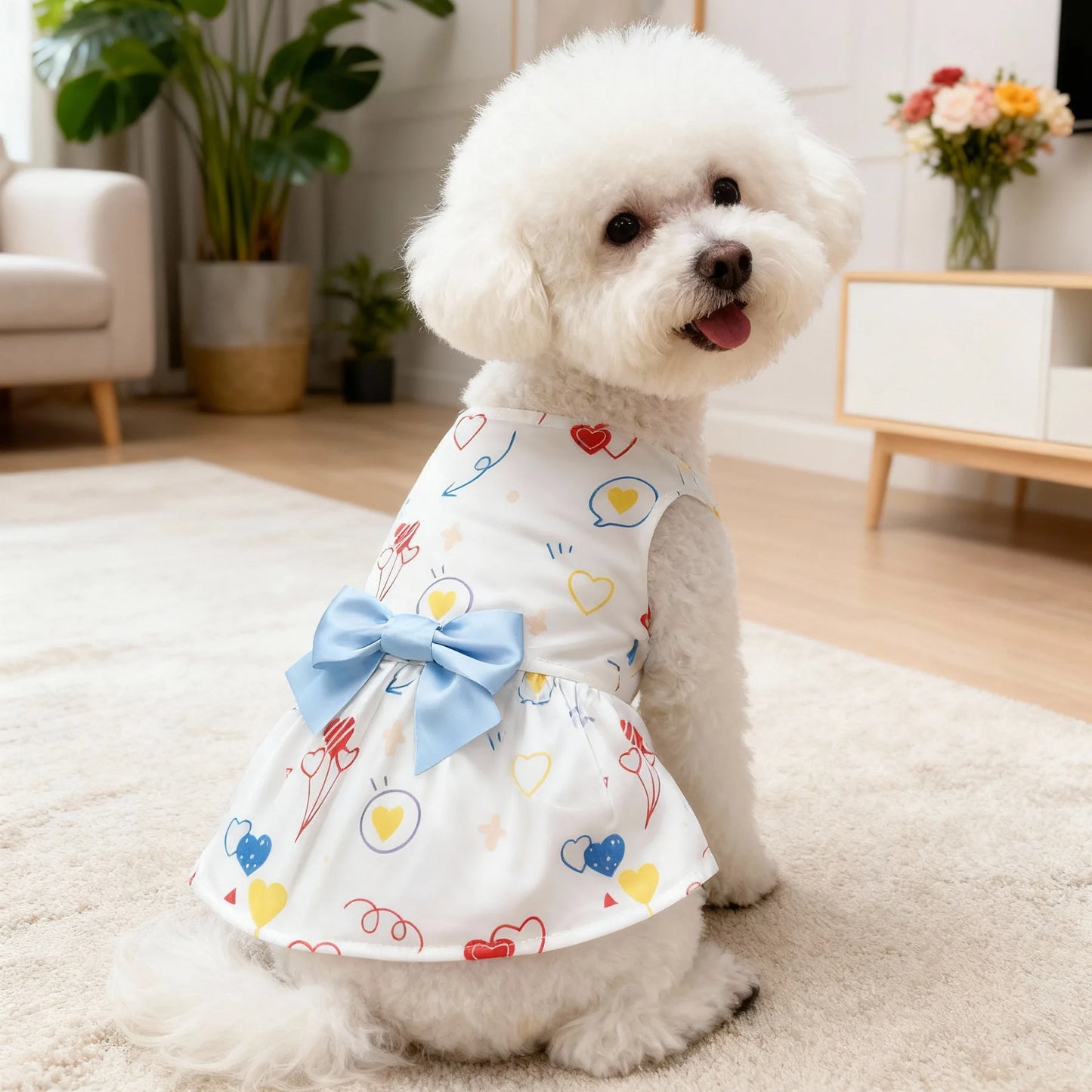 Dog spring summer Dress Outfit for Small Medium Large Breeds Pet Clothes by PawHaven