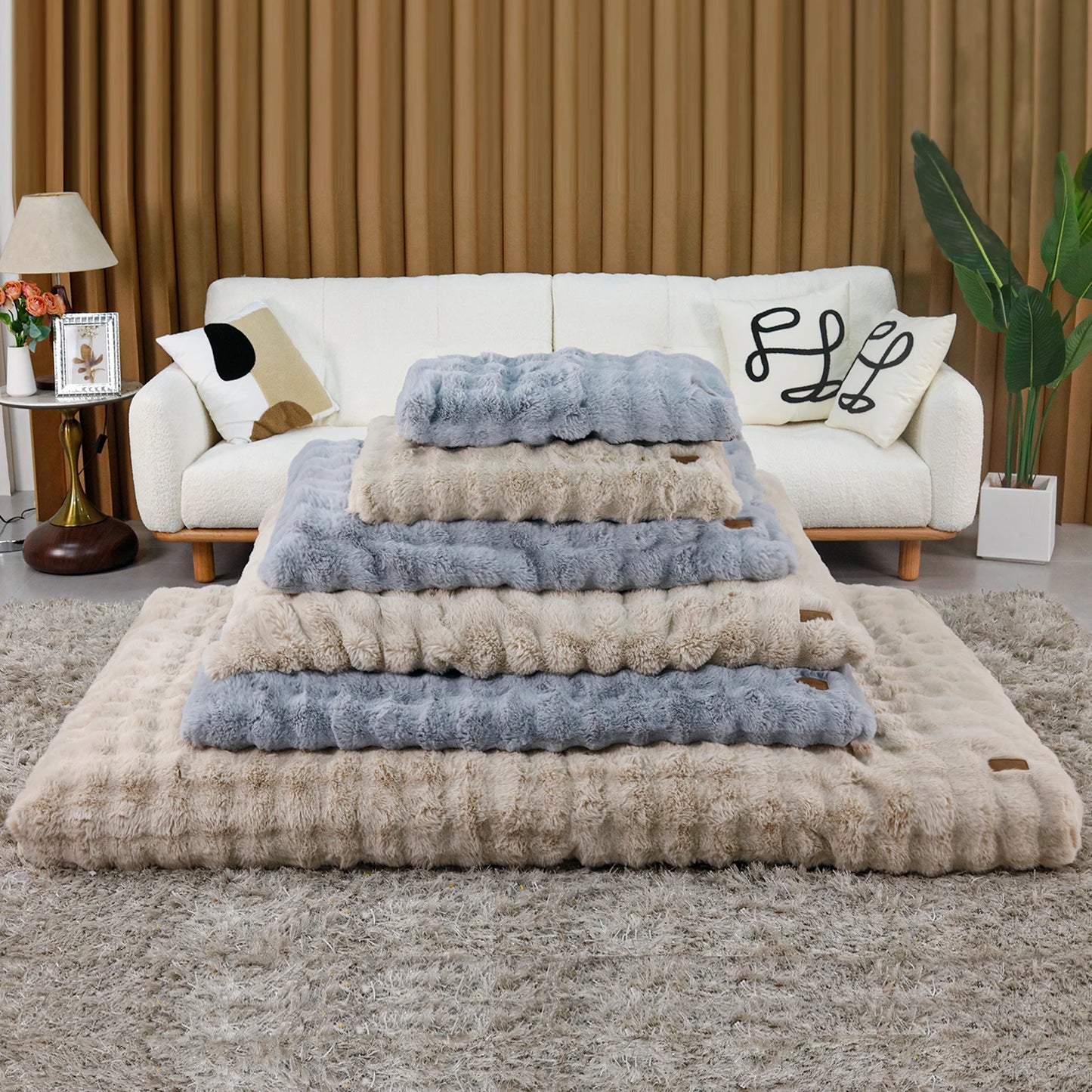 Ultra Plush Dog Bed Soft Pet Cushion Large Dog Crate Puppy Mattress Washable Mat by PawHaven