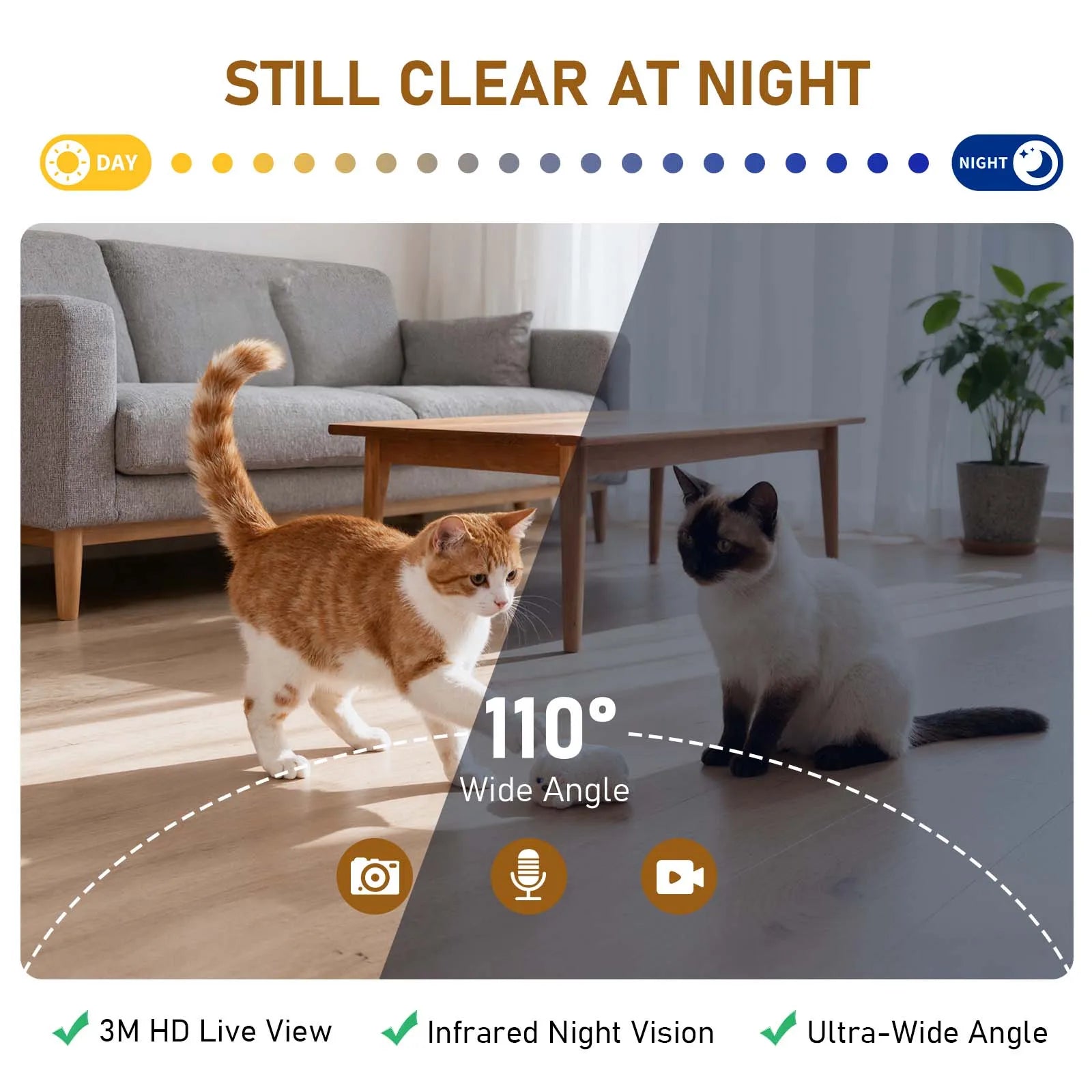 6.5L Automatic Cat Feeder Rechargeable WIFI Smart Pet Feeder App Controlled Cat Feeder With Camera Built-in battery For Cat Dog by PawHaven