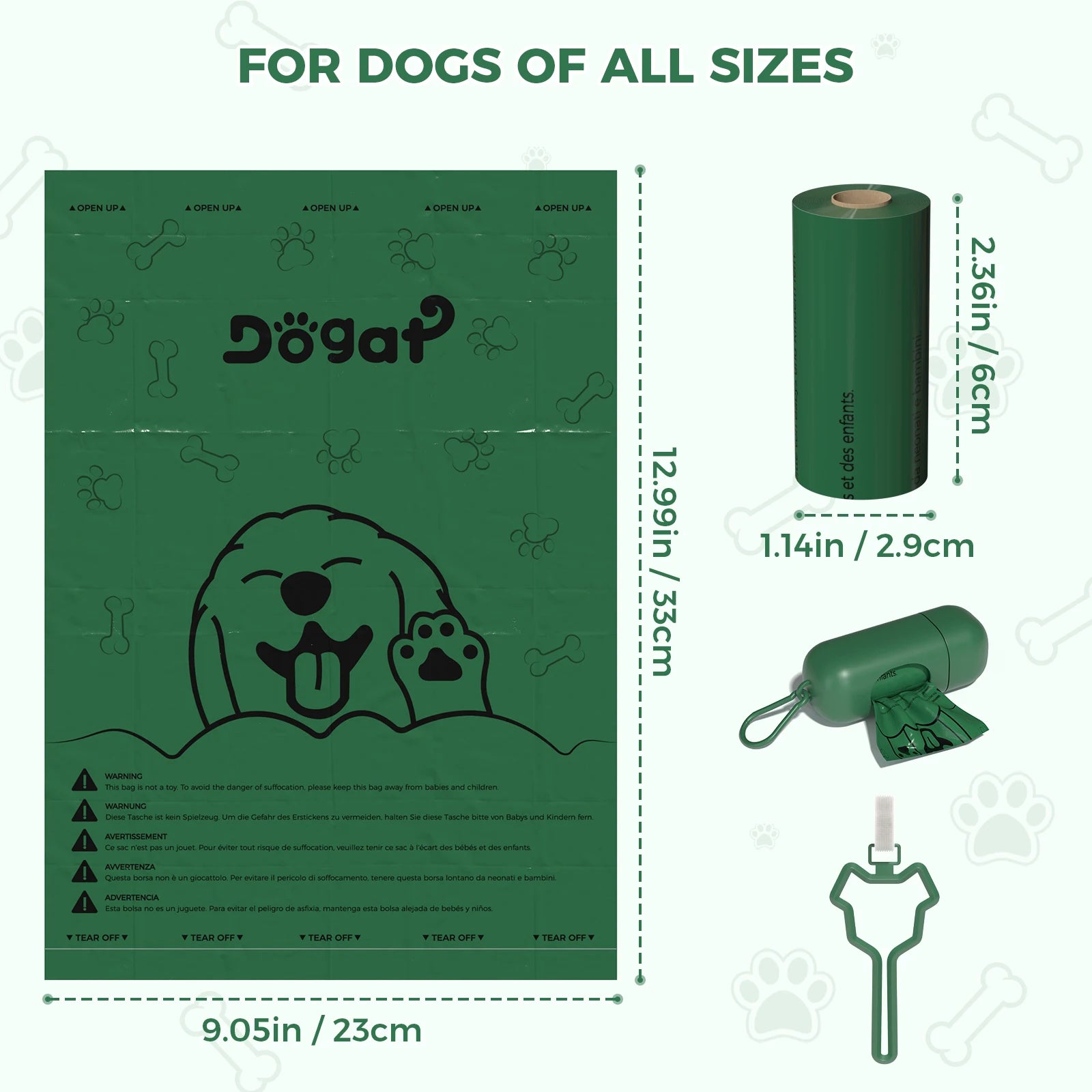 Extra Thick Biodegradable Poop Bags For Dogs Lavender Scent by PawHaven