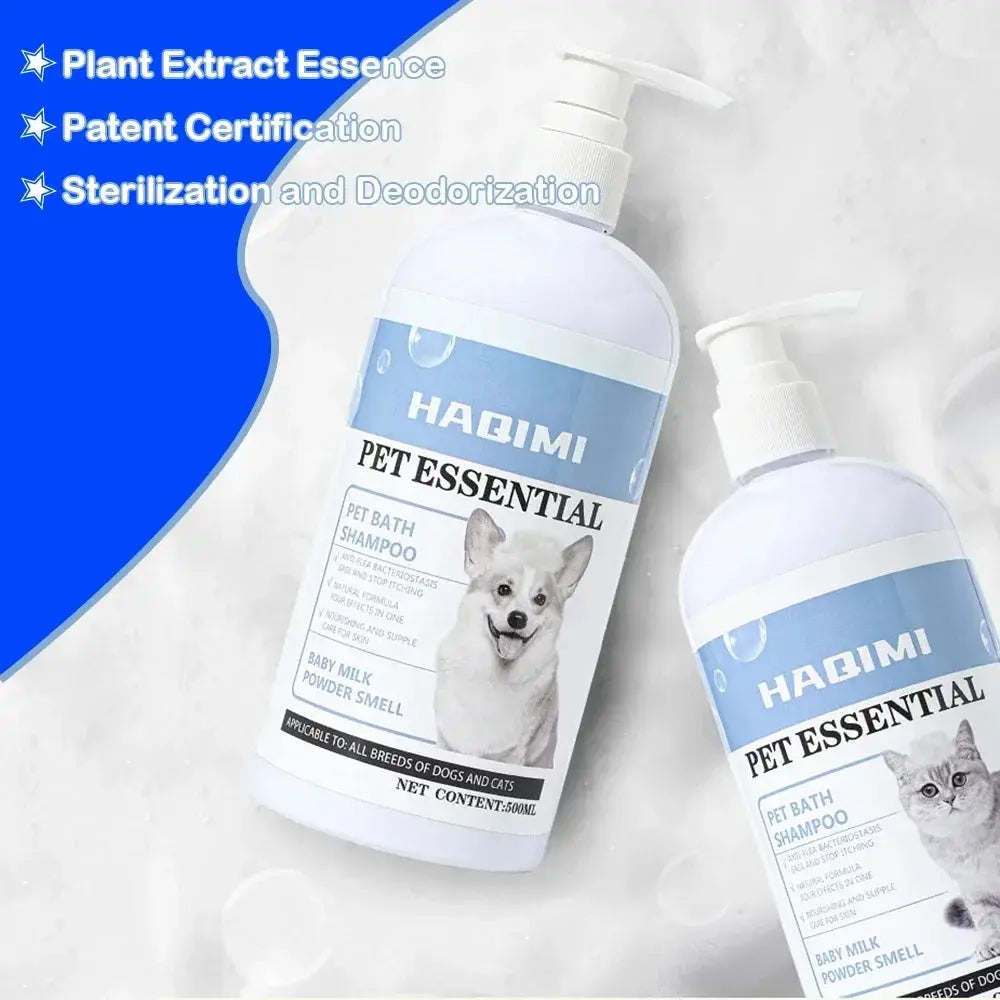 500ml Pet Bath Shampoo Cats Dogs Shower Gel Gentle Cleansing Deodorant Anti Itch Long Lasting Scent Pet Health Cleaning Products by PawHaven