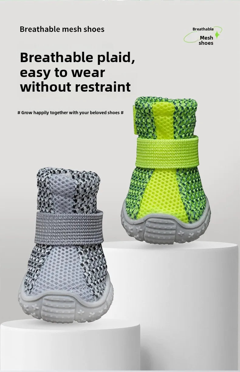 Comfortable Breathable Mesh Dog Shoes, Easy Wear Pet Footwear for Puppies and Small Dogs by PawHaven
