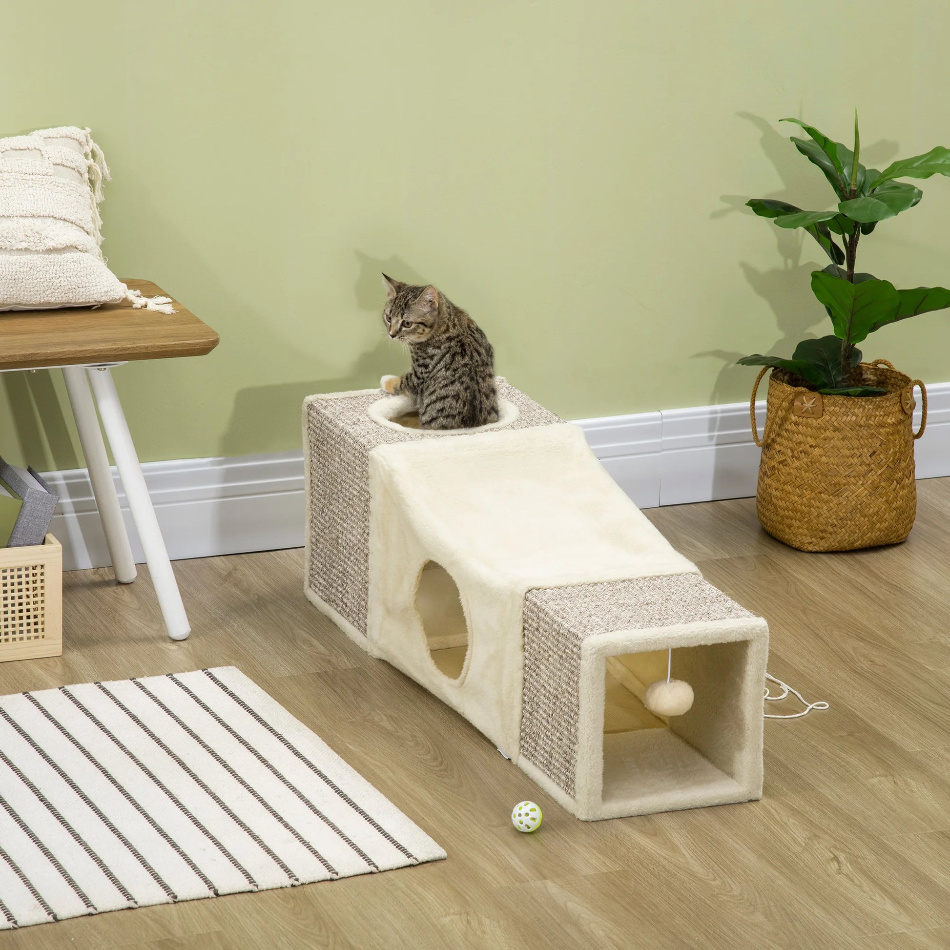 PawHut Premium Cat Tunnel For Indoor Play by PawHaven