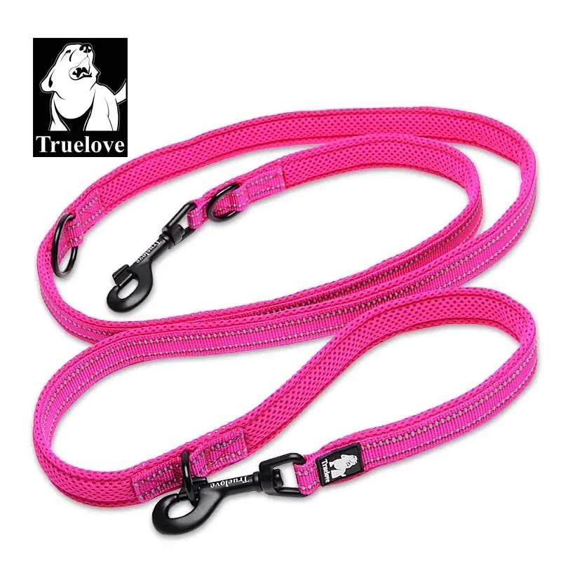 TrueLove Hand Free Dual Dog Lead Reflective 2 Dogs by PawHaven