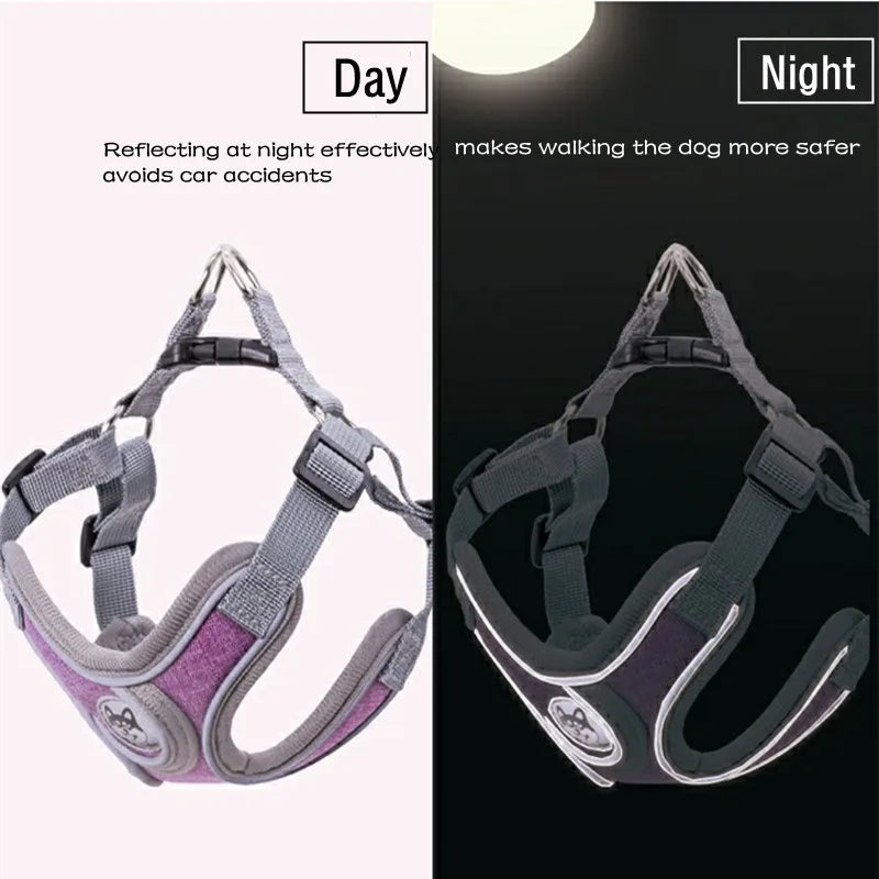 Premium Reflective Harness Vest For Small To Medium Dogs by PawHaven