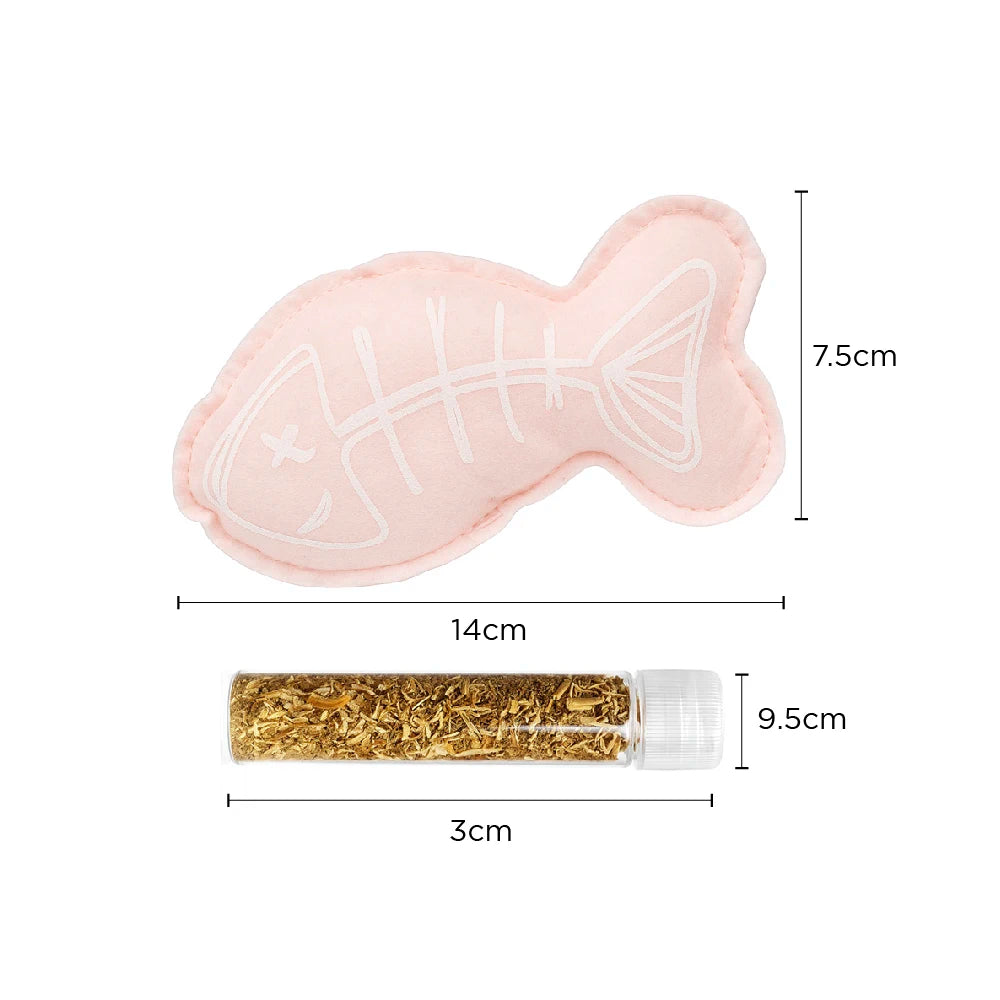 Refillable Catnip Fish Toy For Cats Interactive Play by PawHaven