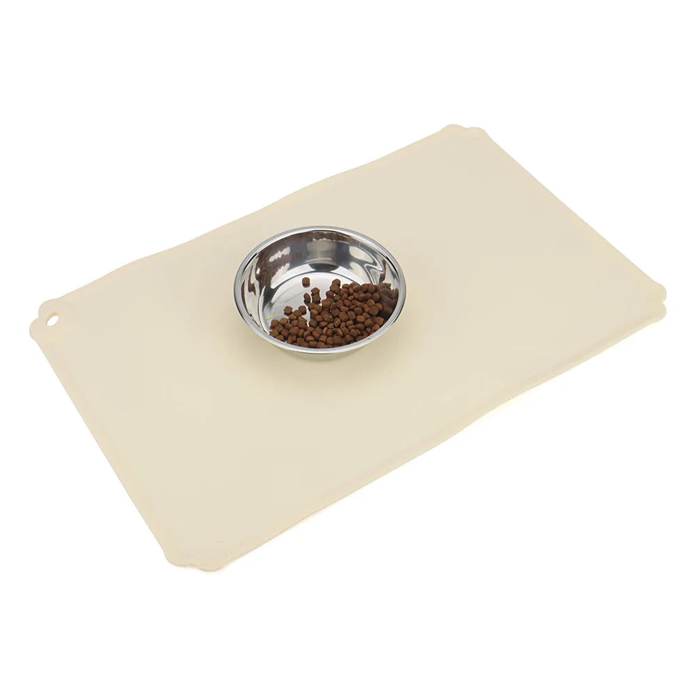 Waterproof Silicone Pet Bowl Mat Cat Dog Bowl Non-slip Mats Feed Eat Food Pad by PawHaven