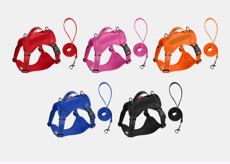 Premium Reflective Vest Harness And Leash Set by PawHaven