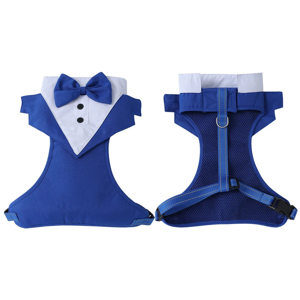 Dog Tuxedo for Wedding Outfit, Dog Suit and Tie Costumes for Birthday, Cosplay, Christmas Party, Pet Formal Wear with Bowtie by PawHaven