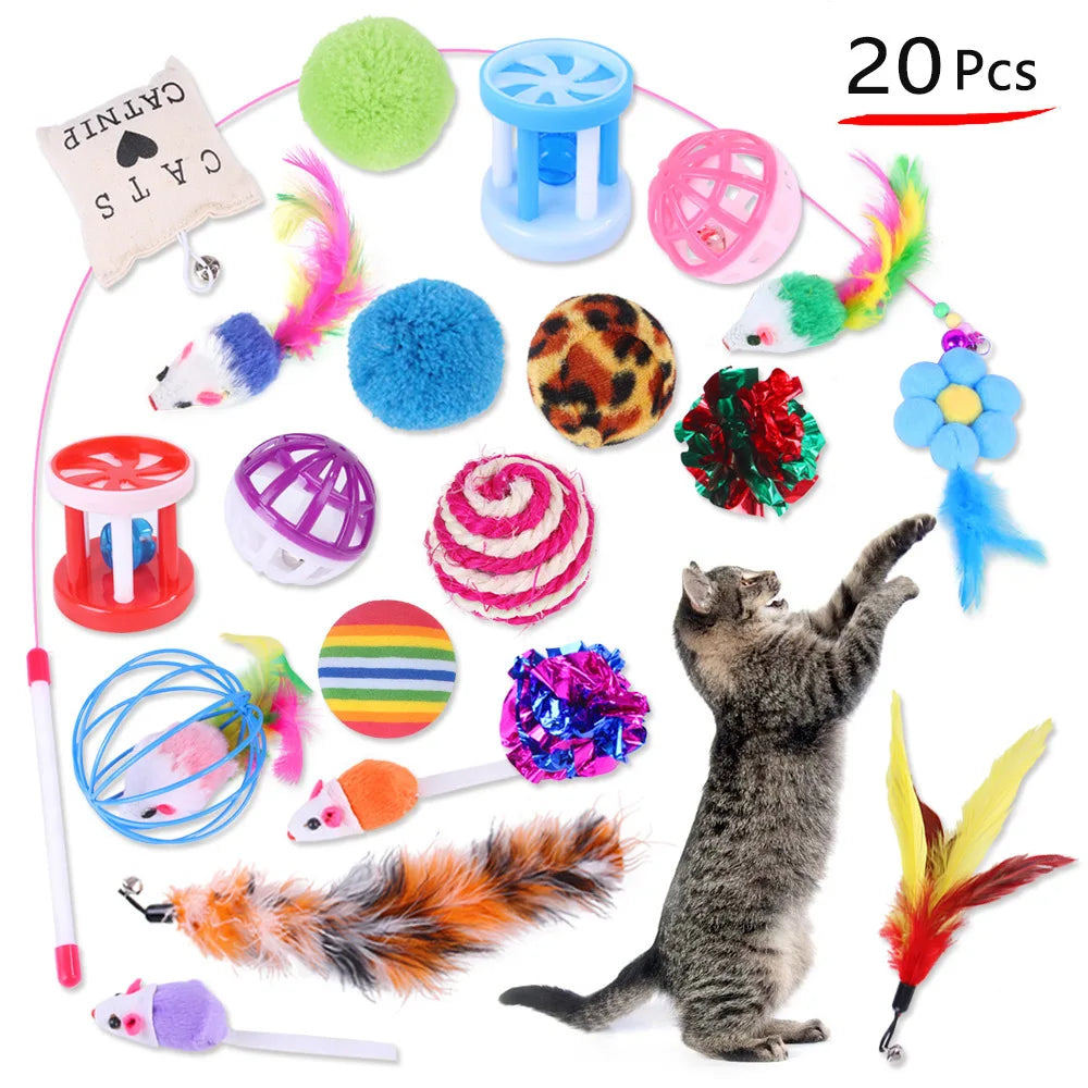 Interactive Kitten Toys Variety Pack 20 Piece Set by PawHaven