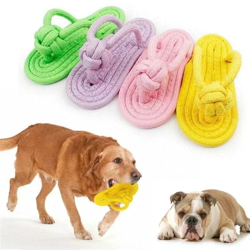 Dog Chewing Toy Cotton Slipper Rope Toy for Small Large Dogs Pet Teeth Training Molar Toys Interactive Dog Toy Dog Accessories by PawHaven