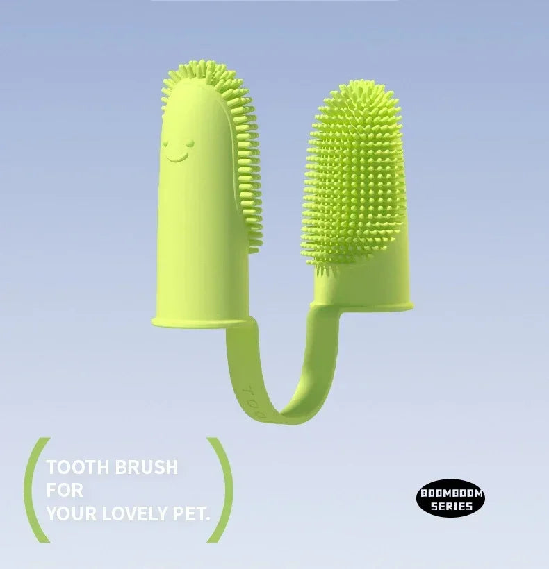 Super Soft Pet Dog Finger Toothbrush Teeth Cleaning Bad Breath Care Nontoxic Silicone Tooth Brush Tool Dog Cat Cleaning Supplies by PawHaven