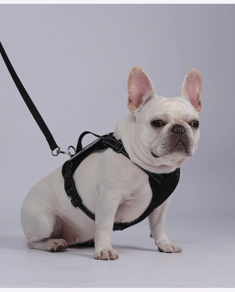 Premium Reflective Vest Harness And Leash Set by PawHaven