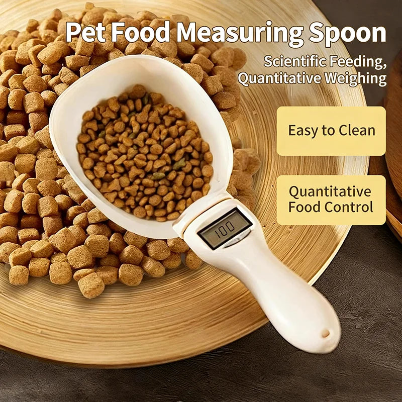 Pet Feeding Spoon Scale High Precision Electronic Weighing Measuring Scoop For Cat Dog Food Household Kitchen Weighing Tool by PawHaven