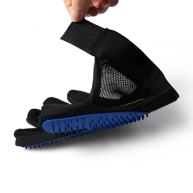 Silicone Pet Grooming Gloves For Cats And Dogs Hair Removal by PawHaven