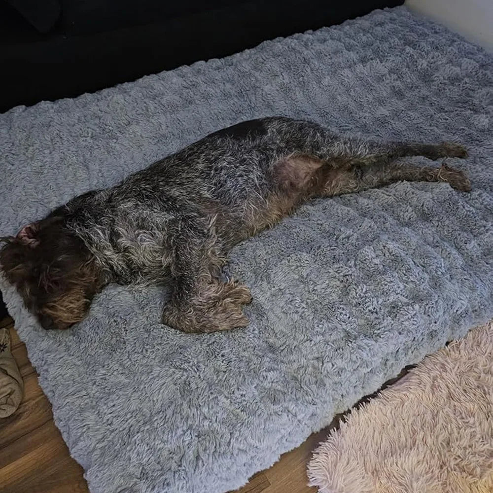 Ultra Plush Dog Bed Soft Pet Cushion Large Dog Crate Puppy Mattress Washable Mat by PawHaven