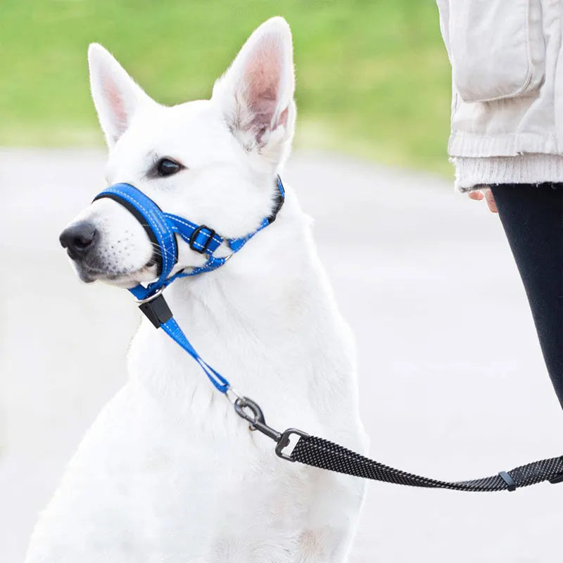 Premium Reflective Breathable Dog Muzzle For Bark Control by PawHaven