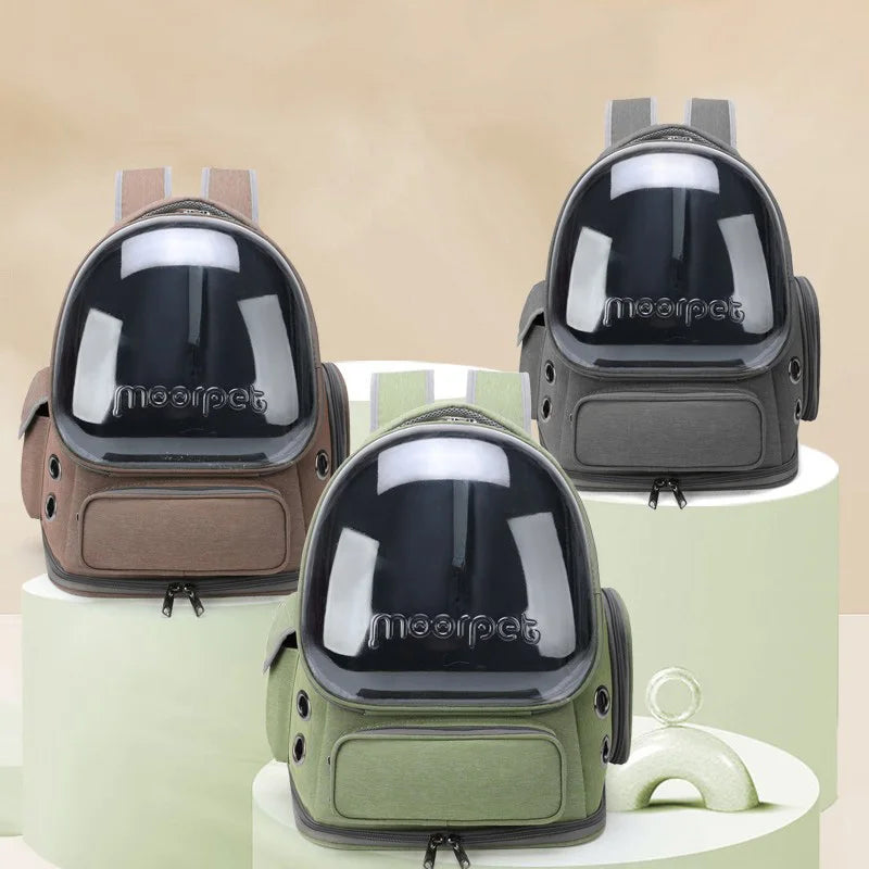 Transparent Pet Cat Carrier Bag Outdoor Travel Backpack for Cats Small Dogs Breathable Cat Carrying Bag Pet Supplies by PawHaven