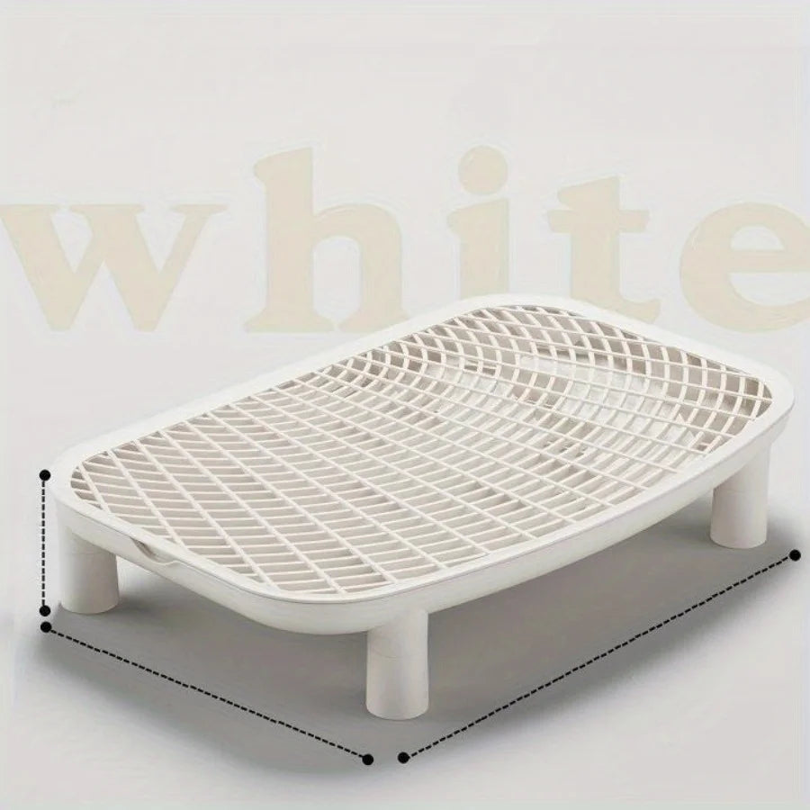 Cat Litter Box Sand Control Mat with Double Layer Filter Leak Proof Design for Open Closed Style by PawHaven