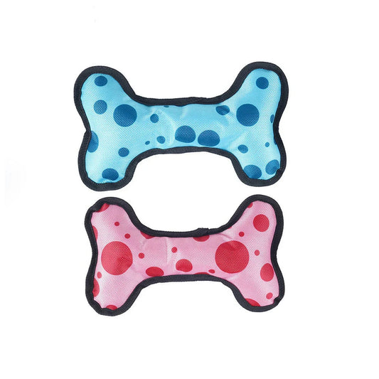 Dog Bone Plush Toy, Soft Chew and Cuddle Toy for Small and Medium Dogs, Indoor Play and Training by PawHaven