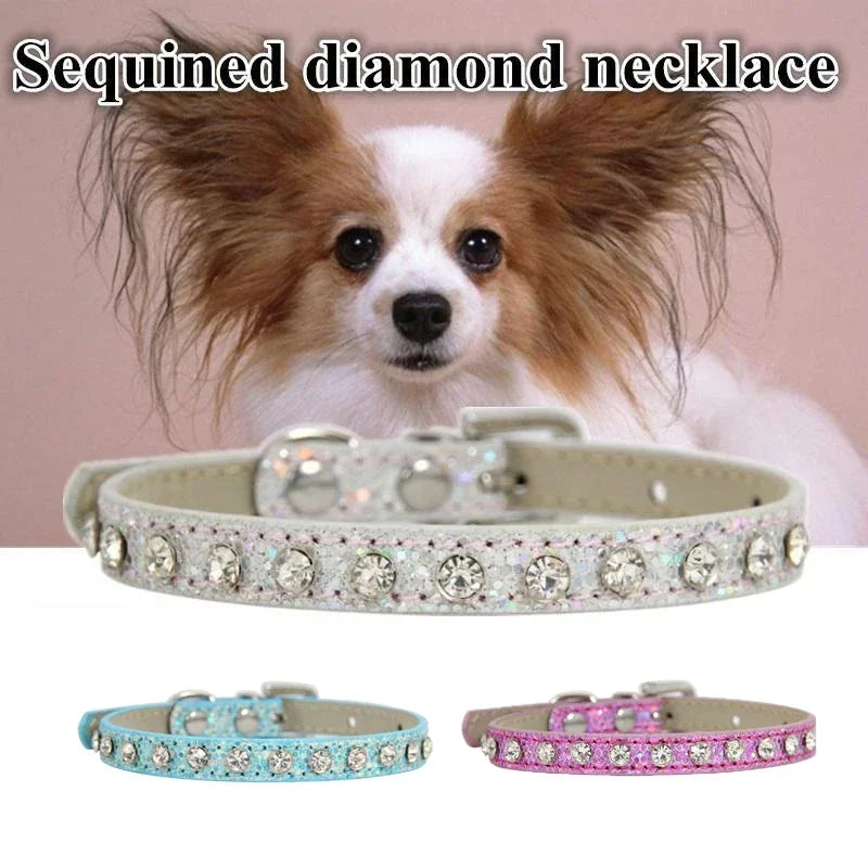Lux Rhinestone Dog Cat Collar With Crystals by PawHaven