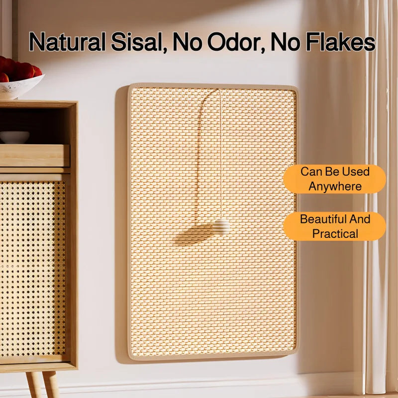 Sisal Cat Scratch Pad Wall Protector For Furniture by PawHaven