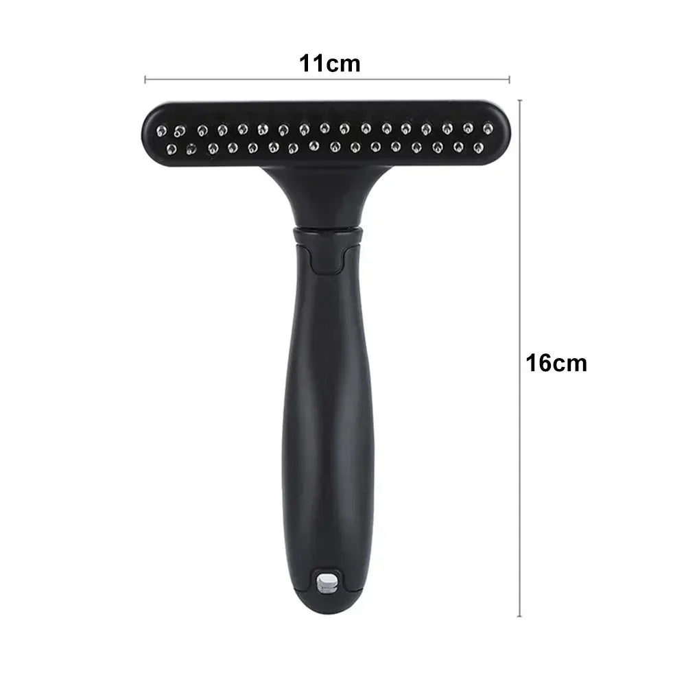 Dog Rake Deshedding Dematting Brush Comb Undercoat Rake for Dogs Cats Short Long Hair Pet Brushes Shedding with Double Row Pins by PawHaven