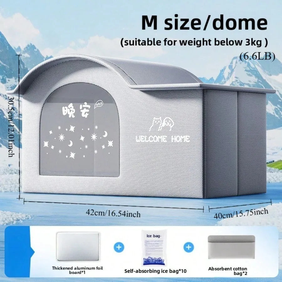 Cat Air Conditioning House Summer Cat Cooling Tool Nest Dog Ice House Dog Four Seasons Cat Pet Ice House by PawHaven