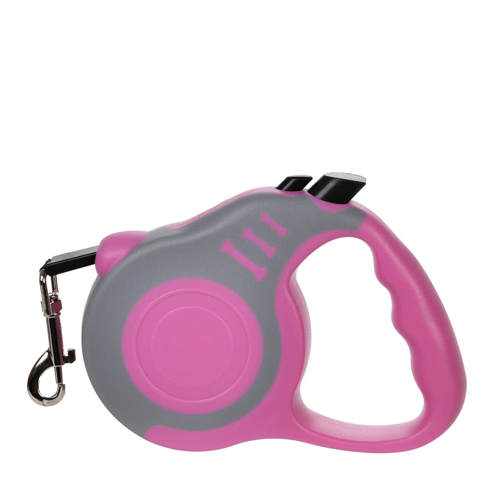 UK Premium Retractable Dog Leash 3m 5m Nylon Quick Release by PawHaven