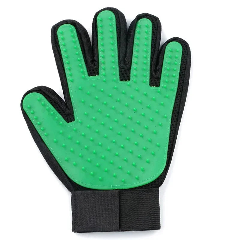 Silicone Pet Grooming Gloves For Cats And Dogs Hair Removal by PawHaven