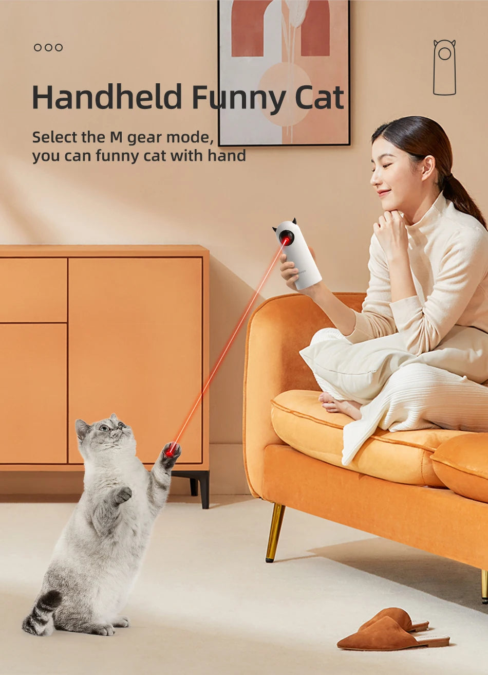 ROJECO Premium Interactive Laser Cat Toy For Indoor Fun by PawHaven