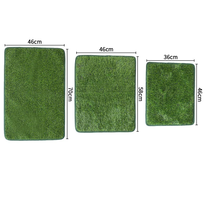 Artificial Grass Dog Potty Pad Reusable Washable Odor Resistant Drainage Turf Mat Dog Housebreaking Training Toilet For Indoor by PawHaven