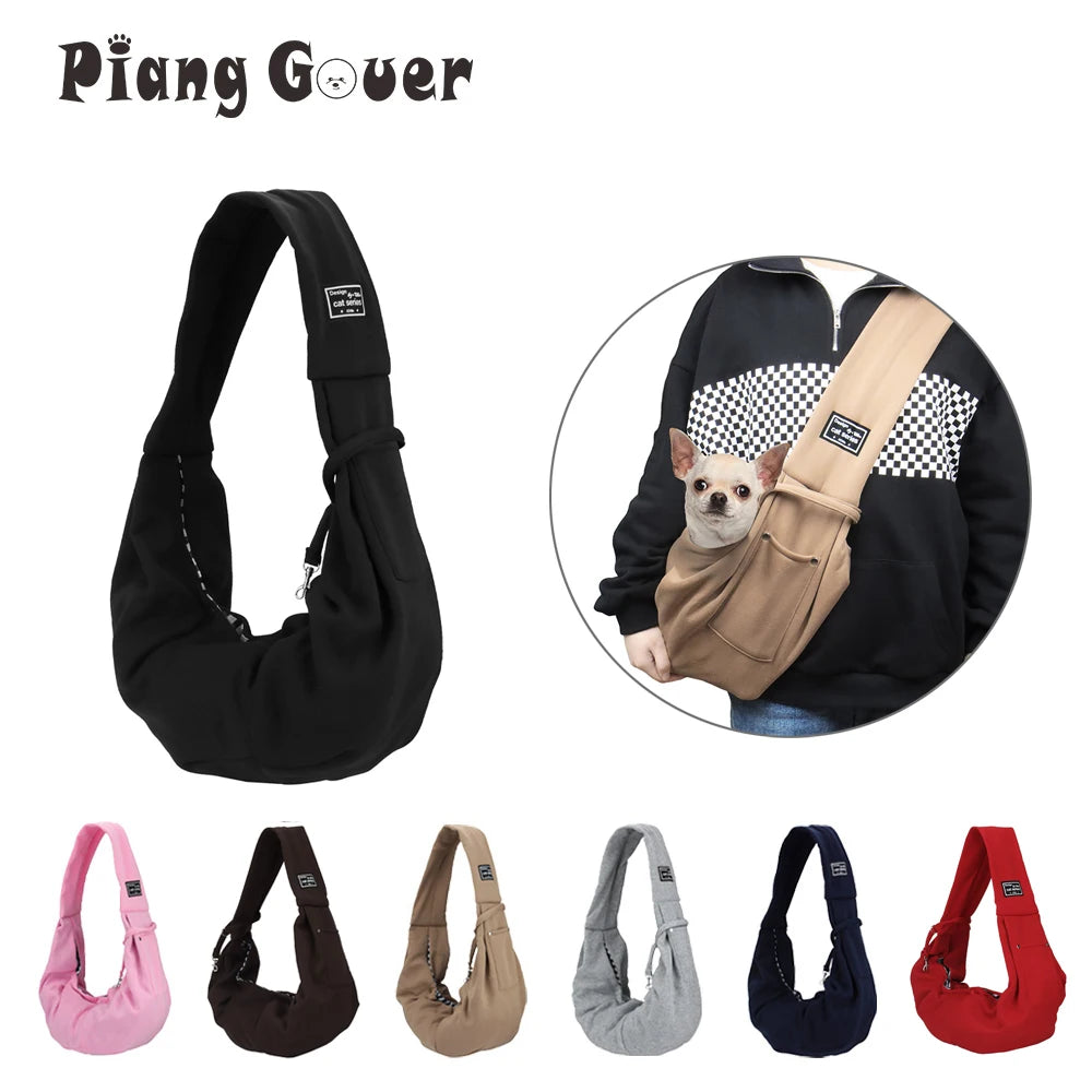 Portable Pet Shoulder Bag Phone Pocket Outdoor Carrier Dog Cat Bag Puppy Kitten Travel Handbag by PawHaven