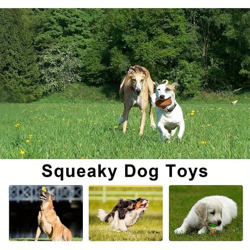 Adorable Dog Toy Bundle: 12 Squeaky Toys with Carrying Bag – Perfect for Small to Medium Breeds by PawHaven