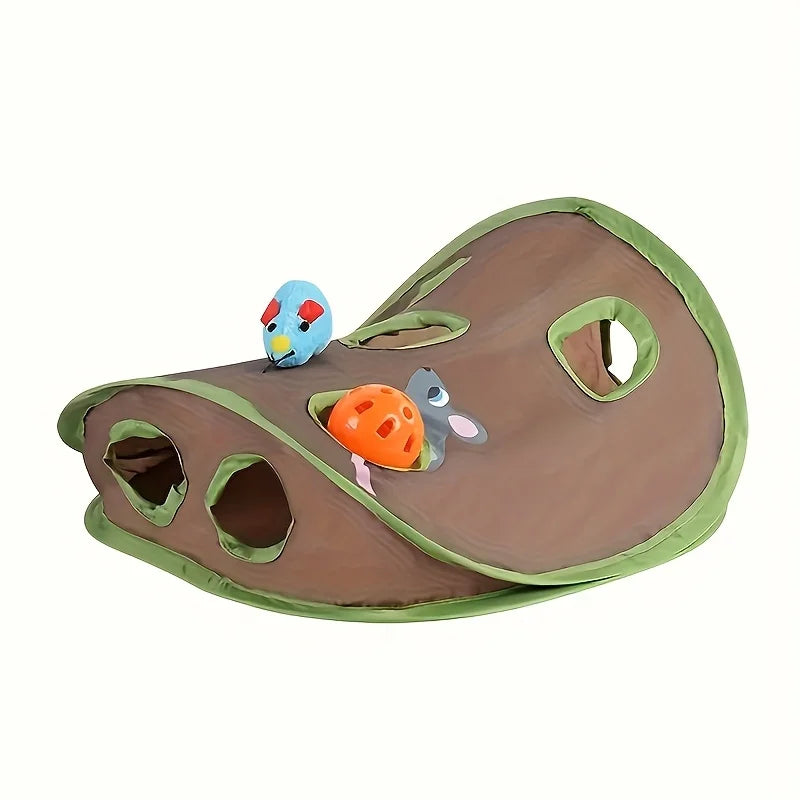 1pc Cat brain-training toy - Mouse hiding passage interactive toy by PawHaven