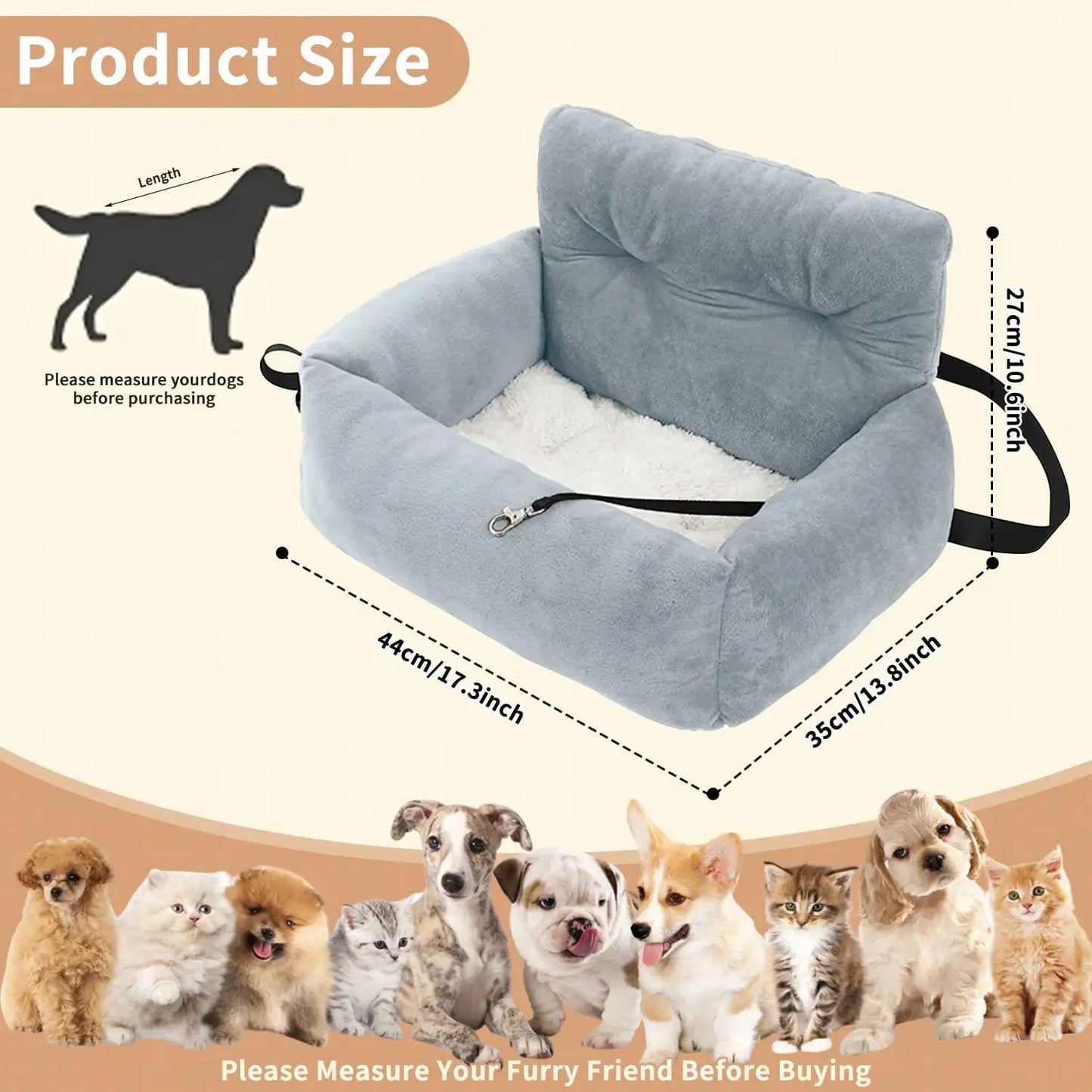 Premium Pet Booster Seat For Car And Home by PawHaven