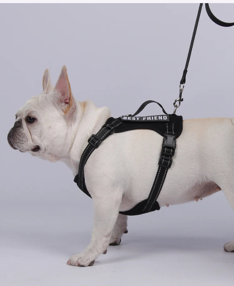 Premium Reflective Vest Harness And Leash Set by PawHaven