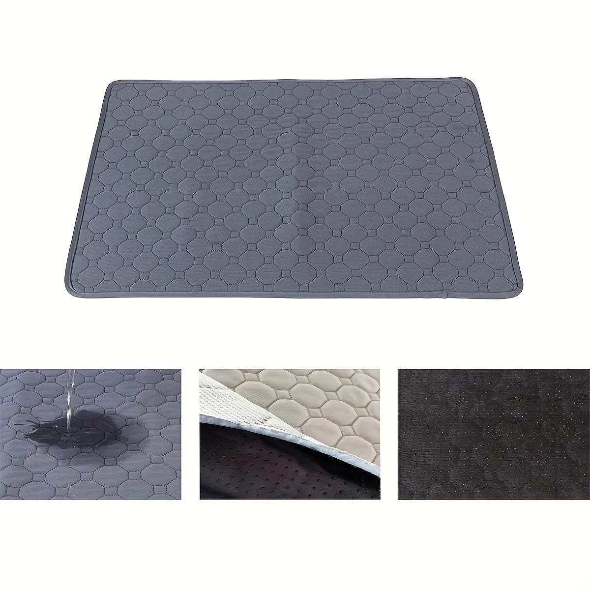 Dog Pee Pad Reusable Washable Dog Urine Mat Car Seat Floor Sofa Waterproof Absorbent Puppy Cat Training Diaper Mat Pet Supplies by PawHaven