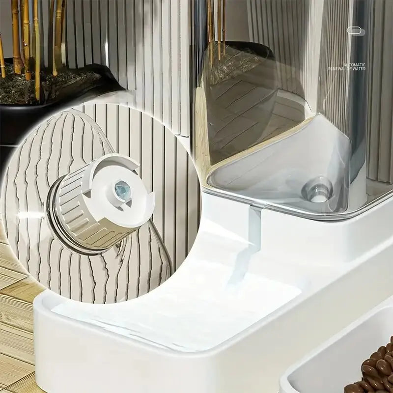 Premium Automatic Dog And Cat Feeder And Water Dispenser Set by PawHaven