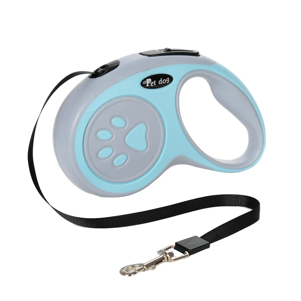 UK Premium Retractable Dog Leash 3m 5m Nylon Quick Release by PawHaven