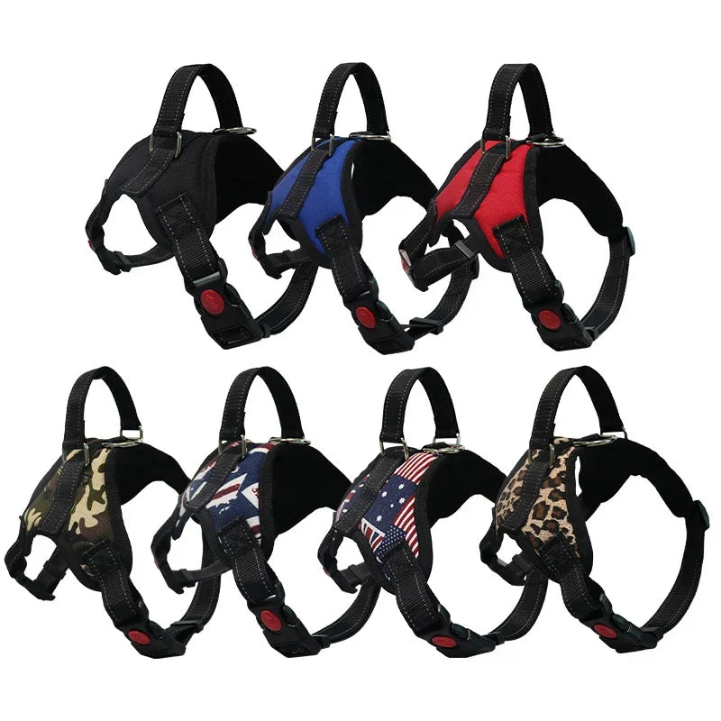 Adjustable Dog Harness Pet Large Dog Walk Out Harness Vest Collar for Small Medium Large Dogs Pets Accessories by PawHaven