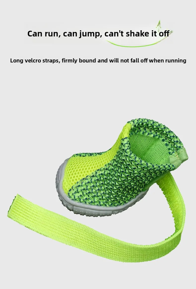 Comfortable Breathable Mesh Dog Shoes, Easy Wear Pet Footwear for Puppies and Small Dogs by PawHaven
