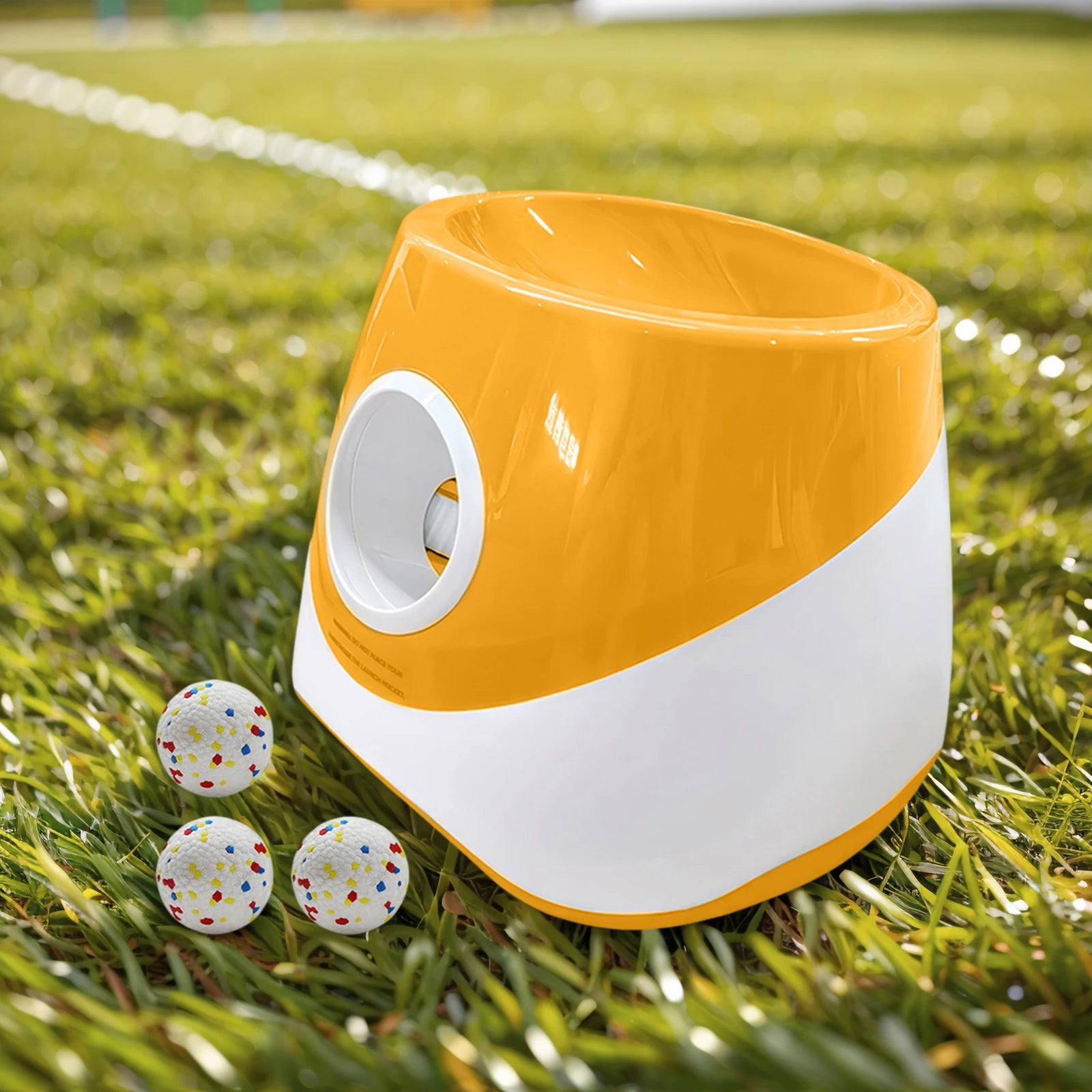 Automatic Dog Ball with 3 Distance for Medium & Small Dogs (Orange) by PawHaven