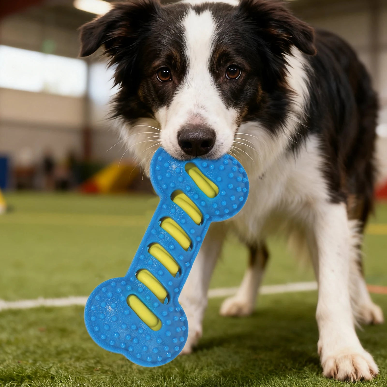 Premium Dog Dental Toy Set Textured Squeaky Bones by PawHaven