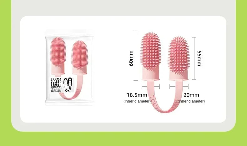 Super Soft Pet Dog Finger Toothbrush Teeth Cleaning Bad Breath Care Nontoxic Silicone Tooth Brush Tool Dog Cat Cleaning Supplies by PawHaven