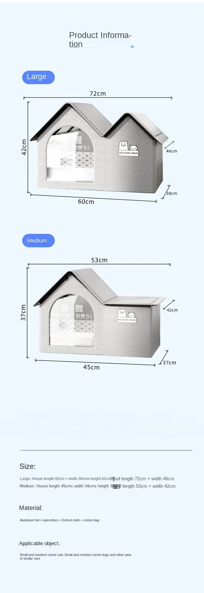 Cat Air Conditioning House Summer Cat Cooling Tool Nest Dog Ice House Dog Four Seasons Cat Pet Ice House by PawHaven